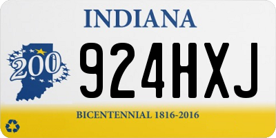 IN license plate 924HXJ