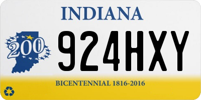 IN license plate 924HXY