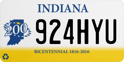 IN license plate 924HYU
