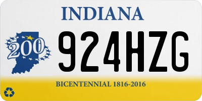 IN license plate 924HZG
