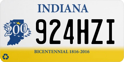IN license plate 924HZI
