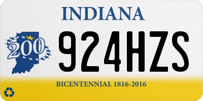 IN license plate 924HZS
