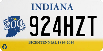 IN license plate 924HZT
