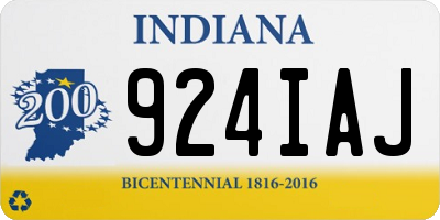 IN license plate 924IAJ
