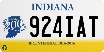 IN license plate 924IAT