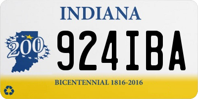 IN license plate 924IBA