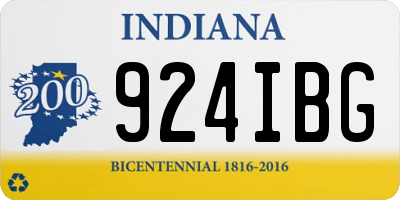 IN license plate 924IBG