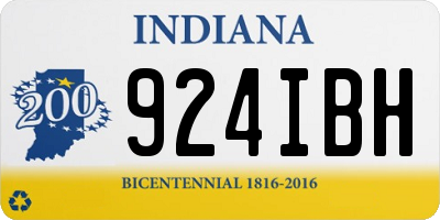 IN license plate 924IBH