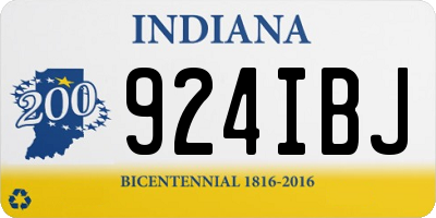 IN license plate 924IBJ