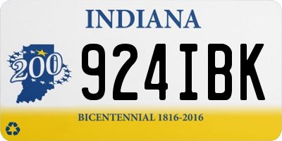IN license plate 924IBK