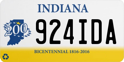 IN license plate 924IDA