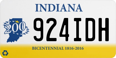 IN license plate 924IDH
