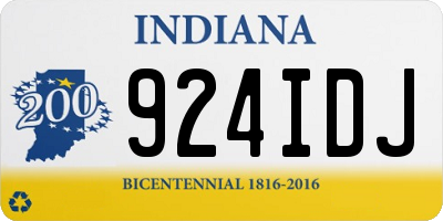 IN license plate 924IDJ