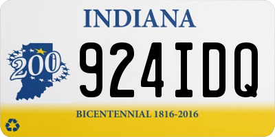 IN license plate 924IDQ