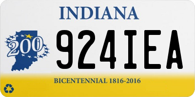 IN license plate 924IEA