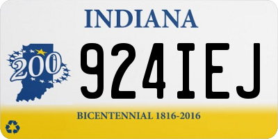 IN license plate 924IEJ