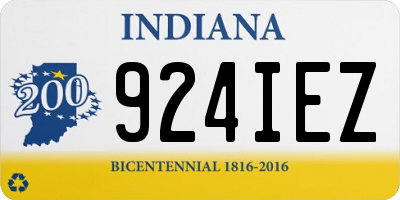 IN license plate 924IEZ