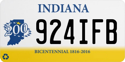 IN license plate 924IFB