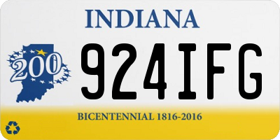 IN license plate 924IFG
