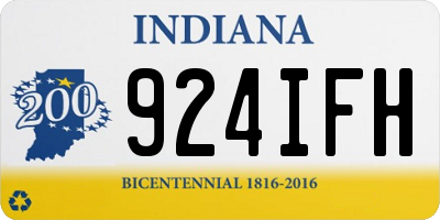 IN license plate 924IFH