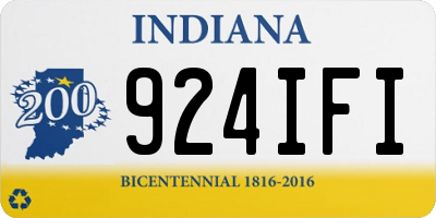 IN license plate 924IFI