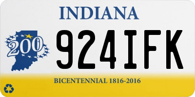 IN license plate 924IFK