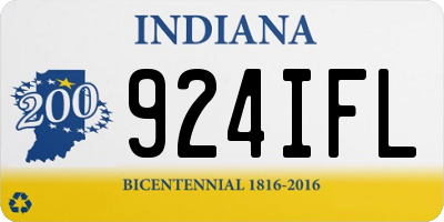 IN license plate 924IFL