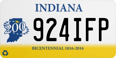 IN license plate 924IFP