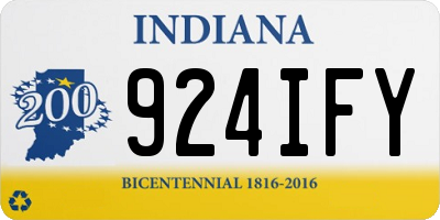 IN license plate 924IFY