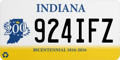 IN license plate 924IFZ