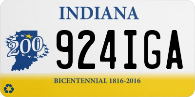 IN license plate 924IGA