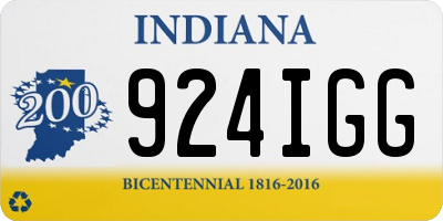 IN license plate 924IGG