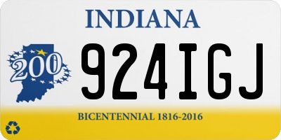 IN license plate 924IGJ