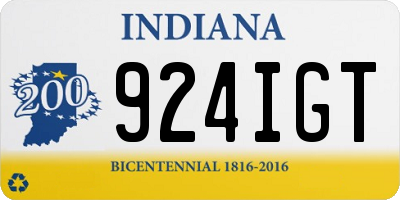 IN license plate 924IGT