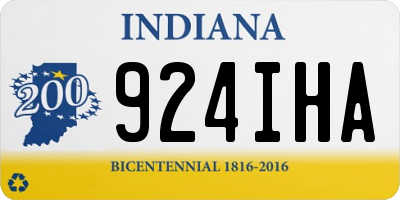 IN license plate 924IHA