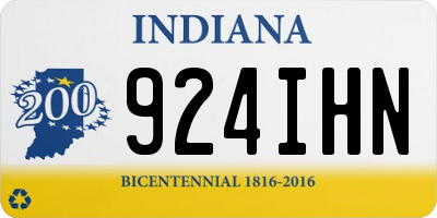 IN license plate 924IHN