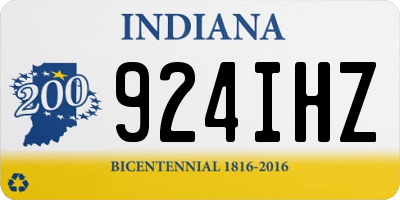IN license plate 924IHZ