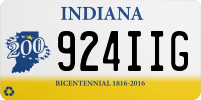 IN license plate 924IIG