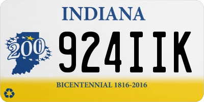 IN license plate 924IIK