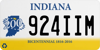 IN license plate 924IIM