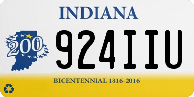 IN license plate 924IIU