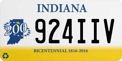 IN license plate 924IIV
