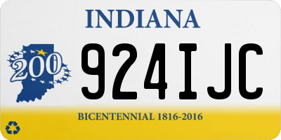 IN license plate 924IJC