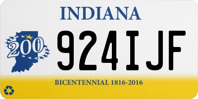 IN license plate 924IJF