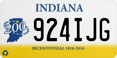 IN license plate 924IJG