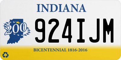 IN license plate 924IJM