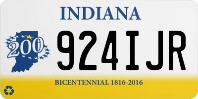 IN license plate 924IJR