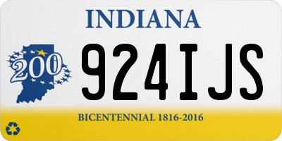 IN license plate 924IJS