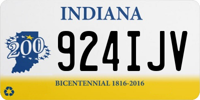 IN license plate 924IJV
