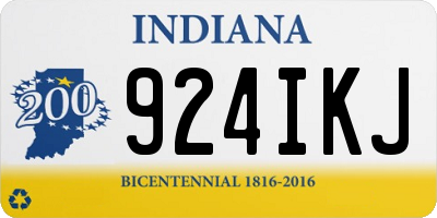 IN license plate 924IKJ